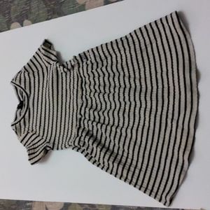 Art class striped ribbed dress